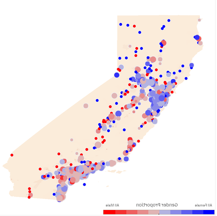 thumbnail of California map location data